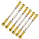 thumbnail image 2 of Varillas de empuje ajustables de aleación de aluminio, 6 uds., 88mm, accesorios de varillaje tensor para modelos de coches RC, dorado, 2 of 9