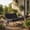 black Double Person, variant on Oversized Papasan Rocking Chair with Thick Cushion, Curved Leg Wicker Rattan Rocker, Heavy Duty 700 LBS Capacity Indoor Outdoor Glider, Yellow Rattan + Black Cushion