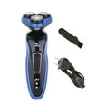 thumbnail image 1 of 1 Set Men Razor Sharp Low Noise Floating 3 Heads Blade Flick-up Sideburn Cutter 3-in-1 Hair Beard Clipper Nose Hair Removal Trimmer Home Supply, 1 of 10