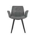 thumbnail image 6 of Porthos Home Valo Dining Chairs, Tufted PU Leather Upholstery (Set Of 2), 6 of 7