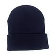 thumbnail image 1 of Gorro de punto de invierno Baoblaze unisex suave para clima frío Azul oscuro, 1 of 7