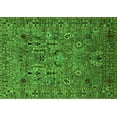thumbnail image 1 of Ahgly Company Machine Washable Indoor Rectangle Oriental Green Industrial Area Rugs, 8' x 12', 1 of 4