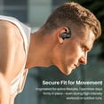 thumbnail image 6 of TOZO AI Translation Open Ear Earbuds, Open Ear Bone Conduction Headphones, 145+ Languages, 60H, Stereo Bass, Touch Control, APP-5EQ, Waterproof Lightweight Sports Headphones for Workout Gym, Office, 6 of 10