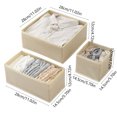 thumbnail image 3 of EUDIDV Ornament&nbsp;Storage Drawer Organizer Set Of Six-Underwear Drawer Organizer And Closet Divider-Storage Box For Clothes- Underwear Storage Bins, 3 of 7