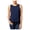 Blue - navystone, variant on Maison Jules Womens Ruffled Hem Tank Top