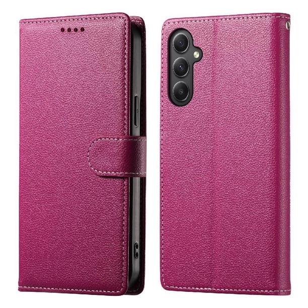 Funda para FOXDOCK Samsung Galaxy A35 5G– Cuero Premium, 3 ranuras para tarjetas, Protección contra impactos