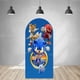 thumbnail image 3 of Arco de fondo azul de Sonics con doble cara de erizo para decoración de fiesta de cumpleaños de niños, fondo para fotografía de baby shower, utilería para estudio, 3 of 5