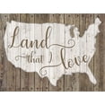 thumbnail image 2 of Donovan, Kelly 32x25 Black Ornate Wood Framed with Double Matting Museum Art Print Titled - Land That I Love, 2 of 4