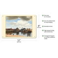 thumbnail image 2 of View of Delft - South Holland Netherlands - From an Original Color Painting by Johannes Vermeer c.1661 - 8 x 12 inch Vintage Metal Tin Sign, 2 of 4