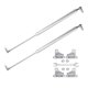 thumbnail image 1 of 2 Pcs 20inch 67lb/298N Silver Tone Lift Supports Struts Shocks Gas Spring with Wrench Universal for RV Car Truck Boat, 1 of 8