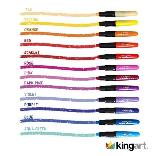 Kingart Mixed Media Gel Stick Set (24 Count) - Walmart.ca