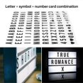thumbnail image 4 of 104pcs Cinematic Lightbox Replacement Letters & Numbers Signs black for A4 MagiGlow Light Up Letter Box Sign Message Board 65.4x35mm(LED Light Box is, 4 of 5