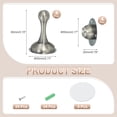 thumbnail image 2 of No Drilling Magnetic Door Stopper Catch, 4 Pack Catch with Adhesive & Screws for Home Floor Mountain, Bronze Tone, 2 of 7