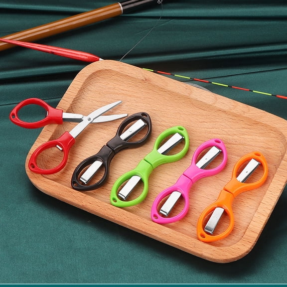 Noothes Foldable Scissors, Stainless Steel Anti-Rust Folding Scissors, Small Folding Travel Scissors Glasses-Shaped Design for Home & Travel