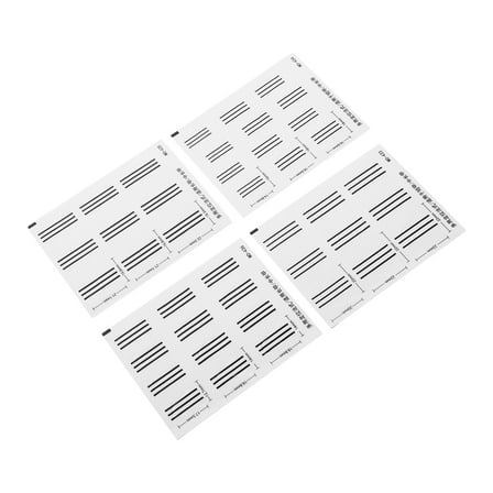 Masteelf  4 Pcs French Tip Stickers Manicure Nail Strips Art