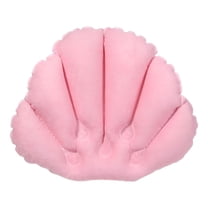 LAMIRO Bath Pillow Bathtub Pillow Inflatable Bath Pillows Tub Neck and Back Support for Tub Non Slip Water with Suction Cups Bath Accessory Relax Comfortable Pink