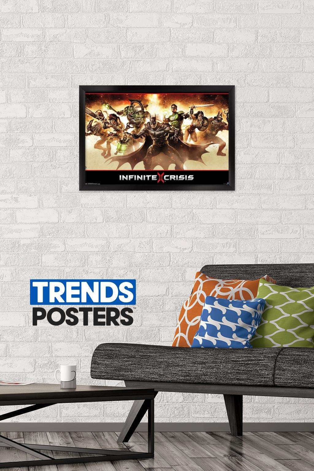 DC Comics - Infinite Crisis - Group Wall Poster, 14.725" x 22.375", Framed
