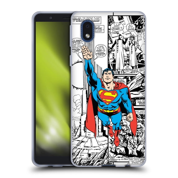 Head Case Designs Officially Licensed Superman DC Comics Comicbook Art Flight Soft Gel Case Compatible with Samsung Galaxy A01 Core (2020)
