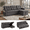 Dark Gray, variant on Convertible Sectional Sleeper Sofa Bed, 82" L Shaped Sofa with Pull Out Couch, Reversible Chaise, Storage & Charging Ports, Linen Fabric 3 Seater Couch for Small Spaces Living Room, Dark Gray