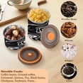 thumbnail image 6 of 30OZ Food Storage Can - Keep Coffee Tea Flour & More Fresh - Ideal for Cereal Nuts & Pet Food Matte Black Flowing Lines, 6 of 9