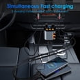 thumbnail image 2 of Cargador de coche MQOUNY 5 en 1 Fast 90 W con Bluetooth 5.3 FM, 2 of 7