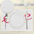 thumbnail image 3 of Ambesonne Xo Place Mats Set of 4, Heart Letters Love, Standard Size, Dark Coral and Cream, 3 of 6