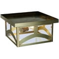 thumbnail image 4 of Meyda Tiffany 140041 Hyde Park 2 Light 17" Wide Flush Mount Square Ceiling Fixture - Brass, 4 of 4