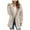Beige, variant on PATLOLLAV Fall Clothes for Women 2022,Womens Fuzzy Plush Solid Color Jacket Lapel Pockets Long Sleeve Open Stitch Outerwear Coat Beige S