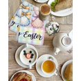 thumbnail image 4 of Easter Bunny Kitchen Dish Towels for Drying Dishes Set of 3, Spring Watercolor Polka Dot Flower Plaid Blue Waffle Weave Microfiber Hand Tea Bathroom Towels Quick Dry & Absorbent Towel 15.7x23.6, 4 of 7