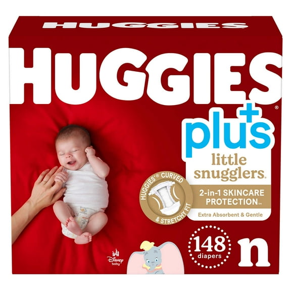 Huggies Little Snugglers Plus Baby Diapers Size Newborn