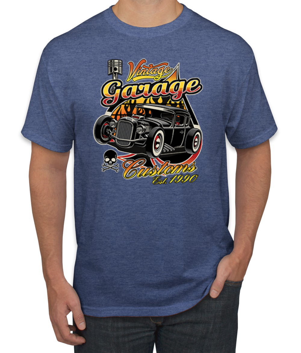 Wild Bobby 1990 Vintage Garage Customs Hot Rod Classic Car Cars And Trucks Men S Graphic T Shirt Forest Green Small Walmart Com Walmart Com
