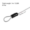 thumbnail image 2 of Uxcell Security Cable Coated Luggage Lock Wire Rope with Loop Clear 3.3ft, 2 of 5