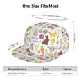 Adjustable Baseball Cap, Happy Easter1 Flat Bill Trucker Flat Brim Hats