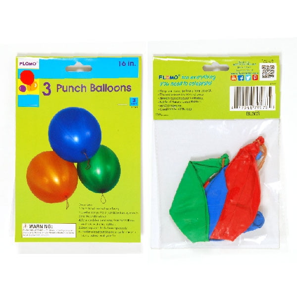 16" Punch Balloons Toys for Party,Pack of 3 EA