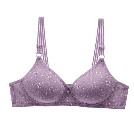 Siilsaa Women Sexy Lingerie Women s Plus Size Full Coverage Underwire Unlined Minimizer Lace Bra Purple 85