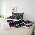 thumbnail image 6 of Homewish Cute Bow Knot Bedding Comforter Set 7pcs for Girls, Glitter Stars Queen Bedding Sets, Colorful Bowtie Queen Sheet Sets, Lightweight Room Decor, 6 of 8