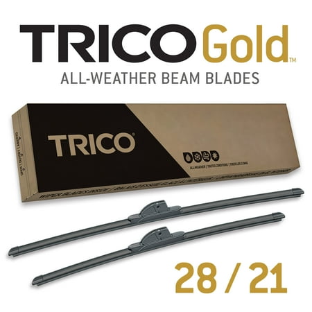 trico gold 2 pack all weather automotive replacement wiper blades 28 and 21 inch (18-2821)