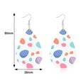 thumbnail image 7 of SPRING PARK Faux Leather Earrings Water Drop Shape Dangle Earrings Lightweight Earrings, 7 of 7