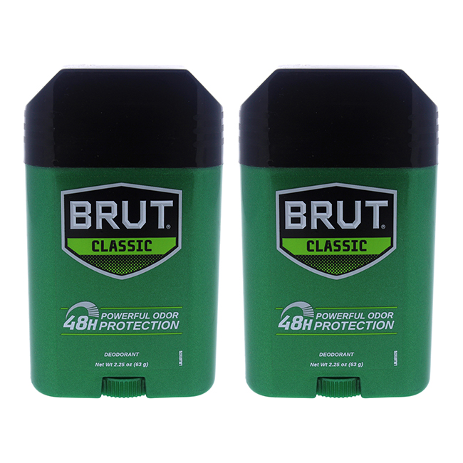 Classic 48H Protection Deodorant Stick by Brut for Men 2.25 oz