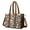 Brown, variant on Teacher Tote Bag,Brown Footballs Repeat Pattern Teacher Utility Tote Bag,Large Work Tote Bags for Women with Multiple Pockets,Top Zipper Closure,13.8x10.6x6.7 Inch