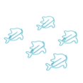 thumbnail image 2 of 100Pcs Cute Paper Clips Blue Dolphin Style Exquisite Color Strong Clamp Force Kids Paper Clips for Office School Home, 2 of 5