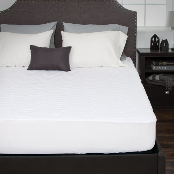 "Down Alternative Waved Mattress Pad by Bluestone"