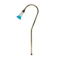 thumbnail image 2 of Dabmar Lighting LV114-ABZ-BLUE Brass Path- Walkway and Area Light with Tulip Glass Shade- Antique Bronze, 2 of 7