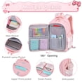 thumbnail image 3 of Mochila ACESAK para niñas, jardín de infantes, escuela primaria, rosa, 3 of 7