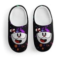thumbnail image 3 of Cuphead Kid's Cotton Slippers Winter Warm Soft Plush Slippers with Rubber Sole Non-Slip Indoor Outdoor Slip on Shoes Fluffy House Slippers For Boys Girls Teen, 3 of 8