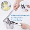 thumbnail image 4 of Potato Ricer, Stainless Steel Potato Ricer Multifunctional Professional Masher Heavy Duty ood Press for ruit Vegetable with 3 Pieces Replaceable Strainer ( ine Medium Coarse), 4 of 8