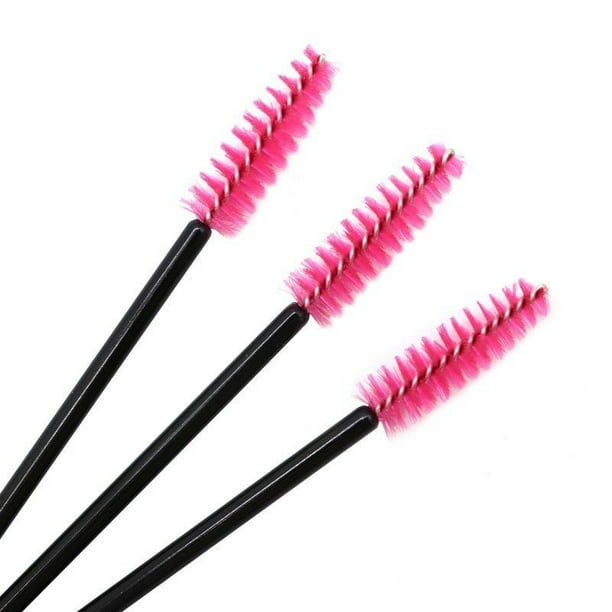 Mini cepillo de nailon desechable, portátil, de color, para pestañas, en espiral, para cejas, cepillo de pestañas, peine de maquillaje