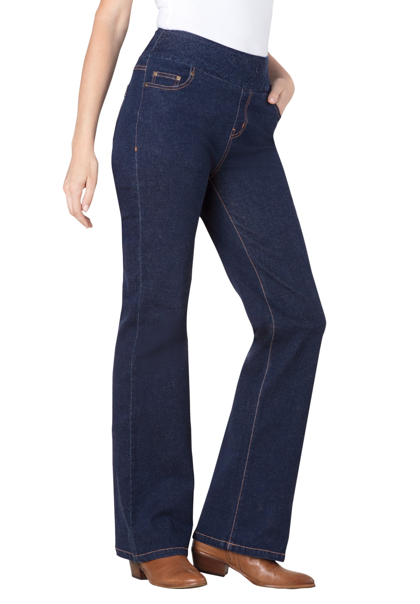 Woman Within Woman Within Women's Plus Size Tall PullOn Bootcut Jean