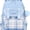 Blue, variant on Cute Preppy Aesthetic Plaid Backpack, Ultra-Light Oxford Cloth Large Capacity Checkered Backpack - Breathable, Waterproof, Thermal, Load-Reducing, Spine-Protecting with Curved Straps