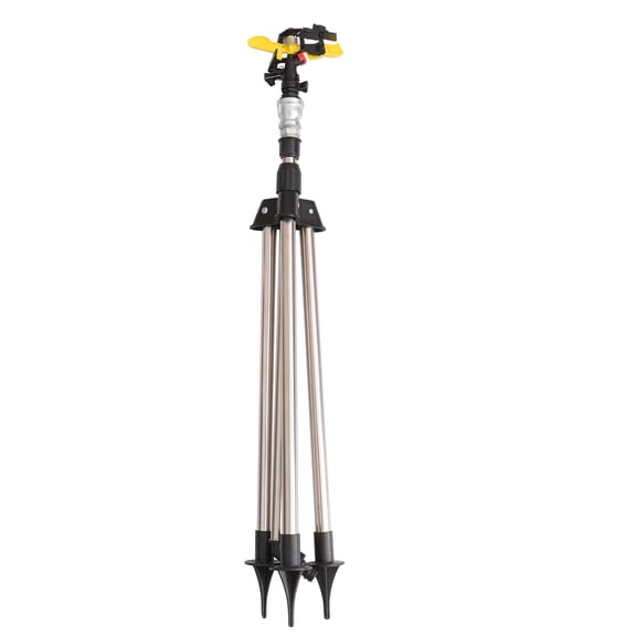 Toyvian 1Pc Wear Resistant Irrigation Sprinkler Tripod Black Adjustable Spray Head Bracket for Garden